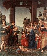 LORENZO DI CREDI Adoration of the Shepherds sf oil painting artist